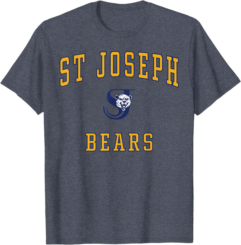 Official High School Fan Gear St. Joseph High School Bears T-Shirt - Heather Blue