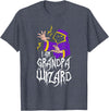 Wizard Halloween Matching Family Costume 2 I'm The Grandpa Wizard Matching Family Halloween T-Shirt - Heather Blue