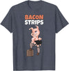 Pig Roast Pork Grilling Smoking BBQ Lover T Shirts Funny Pig Shirt Adult Humor Pig Stripping Bacon Lover TShirt T-Shirt - Heather Blue