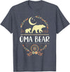 Matching Family Grandma Bear Boho by Foxio Grandma Bear Floral Family Fun Boho Bear T-Shirt - Heather Blue