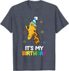 Giraffe Lover Gifts And Tees Giraffe Birthday It's My Birthday Funny Giraffe T-Shirt - Heather Blue
