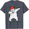 Christmas Shirts Pajamas PJ Men Women Kids Gifts Dabbing Polar Bear Dab Xmas Christmas Boys Kids Girl Youth T-Shirt - Heather Blue