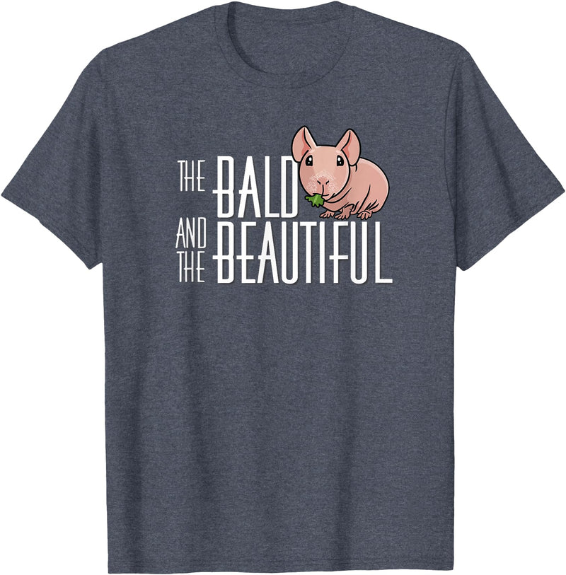 Kids Wheek Skinny Pig Mom Gifts T Shirts & Hoodies Funny Kawaii Kids Bald Beautiful Hairless Guinea Pig Lover T-Shirt - Heather Blue