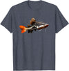 Redtail Catfish Keepers Tees Redtail Catfish Large Aquarium Fish Tank Catfish Lovers T-Shirt - Heather Blue