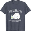 UAB KIDKIS Polar Bear Is My Ghost Animal Funny Gift T-Shirt - Heather Blue