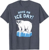 Christmas Happy Fam2024 Funny Polar Bear Have An Ice Day Snow Boys Girls Kids T-Shirt - Heather Blue