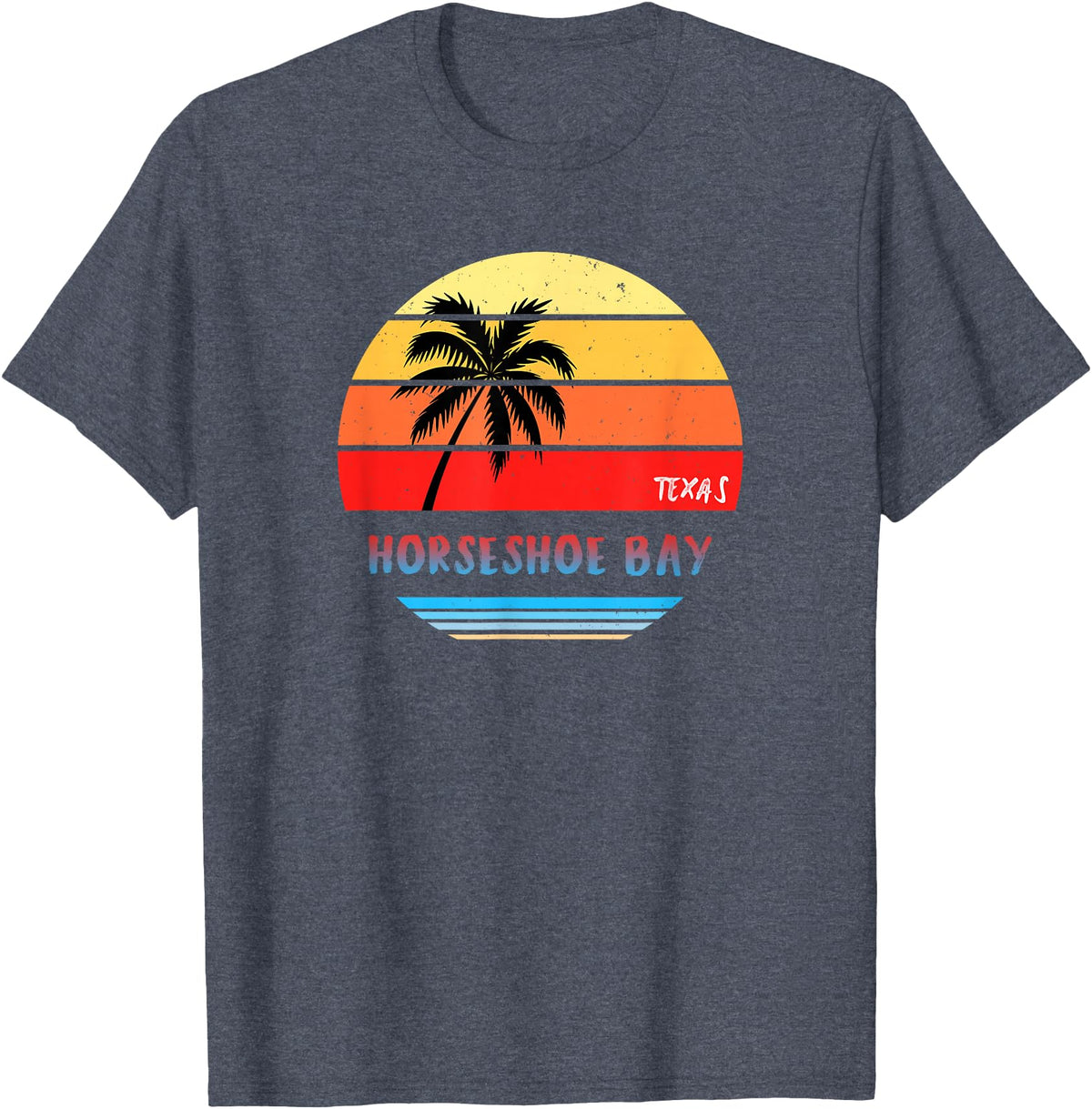 Horseshoe Bay Texas Souvenirs and Gifts Horseshoe Bay Shirt | Horseshoe Bay Texas T-Shirt - Heather Blue
