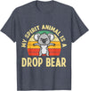Mythical Creature Gag Gift Designs Australian Feral Koala, Spirit Animal Drop Bear T-Shirt - Heather Blue