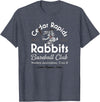 Vintage Cedar Rapids Iowa Rabbits Defunct Baseball Team T-Shirt in Heather Blue