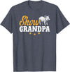 Pig Show Grandpa Father's Day Pig Show Grandpa Pig Show Grandfather T-Shirt - Heather Blue