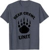 Food Sweat and Beers Bear Crawl Unit T Shirt T-Shirt - Heather Blue