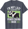 Cute Panda Gifts Panda Bear - Power Saving Mode - Panda T-Shirt - Heather Blue