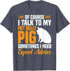 Pot Belly Pig Clothing & Pig Stuffed Animal Pig Feed Toy Pot Belly Pig Lover T-Shirt - Heather Blue