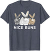 Cool Bunny Funny Nice Buns Rabbit Herd T-Shirt in Heather Blue