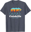 Catskill Mountains Catskills NY Bear Mountains Camping Hiking New York T-Shirt - Heather Blue