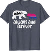 Bisexual Shirts Bi Pride Stuff Men Women Gifts Mama Bear Forever Bisexual Bi Pride Stuff Flag LGBTQ Mom T-Shirt - Heather Blue