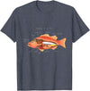 Anatomy of Fish T-Shirt - Heather Blue