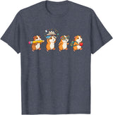 Cute Guinea Pig Lovers First Day of School Costume Funny Guinea Pig Back to School Teacher Student T-Shirt - Heather Blue