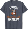 Cute Hereford Cow Family Apparel Proud Hereford Cow Grandpa T-Shirt - Heather Blue