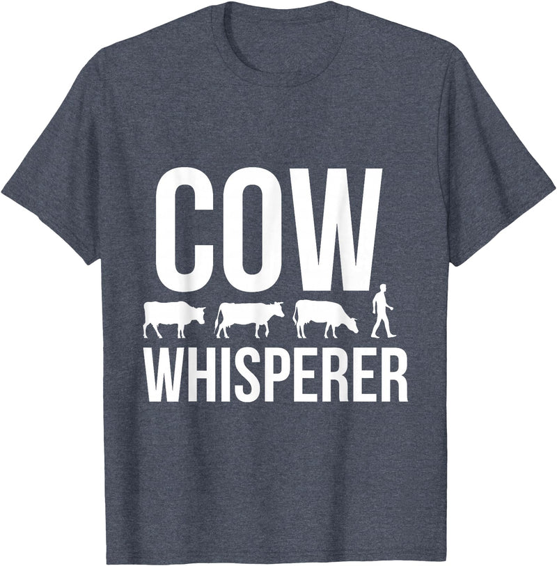Cow whisperer shirt T-Shirt - Heather Blue