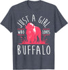 Bison Lover Gifts Wildlife I Bison Natural Reserve Girl Buffalo Lover I Women Bison Fan I Daughter Buffalo T-Shirt - Heather
