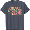 In My Guinea Pig Mom Era Funny Groovy Guinea Pig Mothers Day T-Shirt - Heather Blue