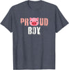 Funny Gay Leather Lover Men's Oink Pig Play Gay Daddy & Pig Boy Bear Gay Fetish LGBTQ Pride T-Shirt - Heather Blue