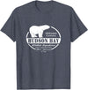 Port Stevens P.S.75 Design Hudson Bay Polar Bear Ontario Canada T-Shirt - Heather Blue
