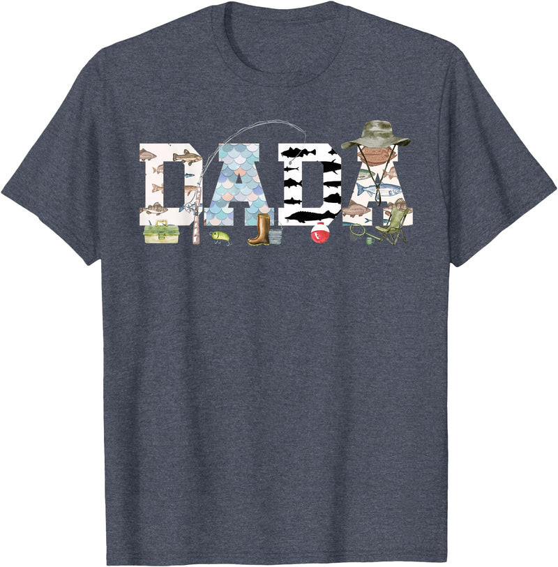 O-Fish-Ally 1st Birthday Matching Family Mom Dad Dada 1st Birthday Fishing T-Shirt - Heather Blue