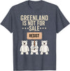 Greenland is not for sale Merch Greenland is not for Sale Polar Bear Greenland Support Prote T-Shirt - Heather Blue