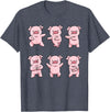 Pig Lovers Gifts Pig Gifts for Pig Lovers Women Pig Shirt Women Men Kids Pig T-Shirt - Heather Blue