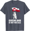 Greenland is not for sale shirt for men and women Greenland Not for Sale Greenland Flag Bear Greenlanders T-Shirt - Heather Blue