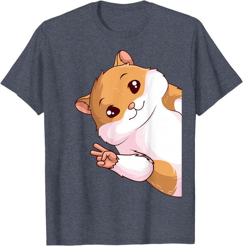 Hamster Children Girls Boys T-Shirt - Heather Blue