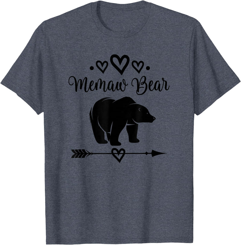 Homewise Shopper Memaw Memaw Bear Grandmother T-Shirt - Heather Blue