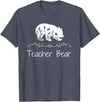 Teacher Bear Funny Teachers back to school Gifts Teacher Bear For Educators - Teacher Appreciation T-Shirt - Heather Blue