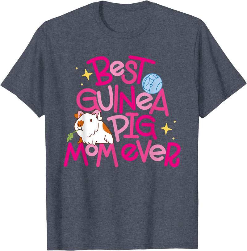 Miller Sye Best Guinea Pig Mom Ever T-Shirt - Heather Blue