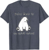 Polar Bear Shenanigans Cute Polar Bear is My Ghost Mascot Shirt Animal Mascot T-Shirt - Heather Blue