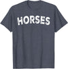 Horses - Styles Horses T-Shirt - Straight - Heather Blue