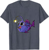 Anglerfish Anglers Fishing Gifts Ideas & Aquarists Deep Sea Anglerfish Laternfish Angler Fish Sea Monster T-Shirt - Heather Blue