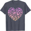 Girls Lion Design Silhouette Lions Design for Lion Lover | Girls Lion T-Shirt - Heather Blue