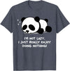 Sleeping Panda Design Panda Bear Lover Design for Lazy Person | Sleeping Panda T-Shirt - Heather Blue