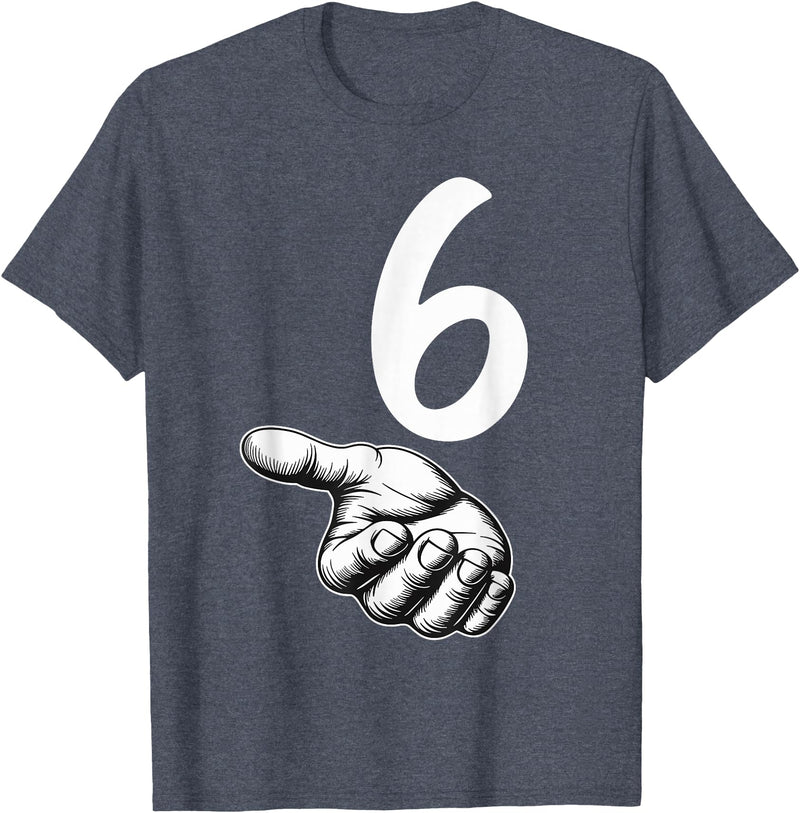 67 Meme Halloween Matching Costume BPD Number 6 Matching Duo 67 Meme Gen Alpha Slang Halloween T-Shirt - Heather Blue