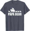 Papa Bear 5 Kids TShirt Papa Bear 5 Cubs Shirt Papa Bear 5 Cubs Shirt Daddy Bear 5 Kids TShirt Papa 5 Kids T-Shirt - Heather Blue