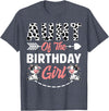 Funny Cow Birthday Family Matching Tee Aunt Of The Birthday Girl Cow Birthday Farm Animal T-Shirt - Heather Blue