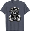 Teddy Bear Hip Hop Lovers Men Women & Kids Funny Hip Hop Teddy Bear 90s Graffiti Art Rap Lover Gangsta T-Shirt - Heather Blue