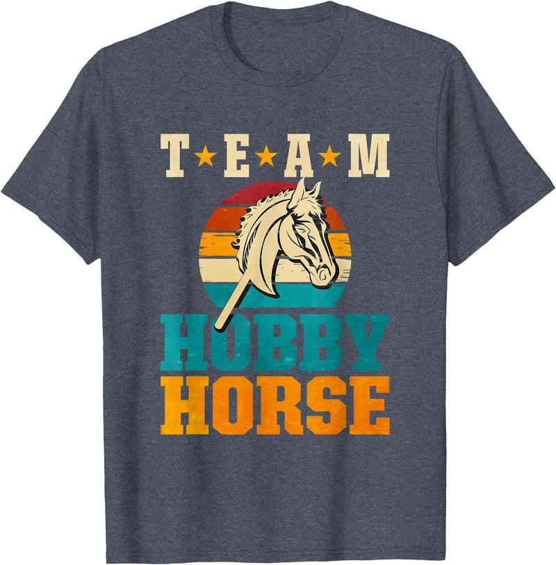 Hobby Horsing Team Hobby Horse T-Shirt - Heather Blue