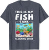 Aquarium Lovers Fish Tank Apparel Co. This Is My Fish Tank Cleaning Shirt Funny Aquarium Fish T-Shirt - Heather Blue