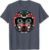 Tribal America Alaska Native American Art Tlingit Eagle Tribal Bear Clan T-Shirt - Heather Blue