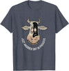 Outstanding in the Field Just Anudder Day in Paradise Funny Cow Farmer Dairy T-Shirt - Heather Blue