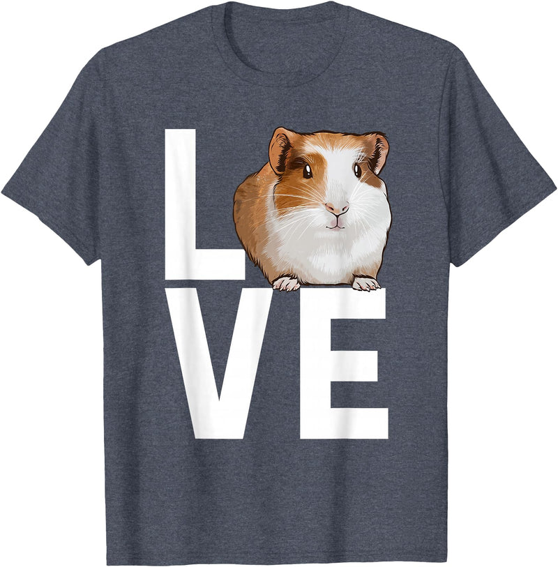 Guinea Pig Gift Guinea Pig Accessories & Stuff Cool Guinea Pig For Men Women Pet Hamster Rodent Animal Love T-Shirt - Heather Blue
